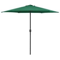 vidaXL Parasol met aluminium paal 270x246 cm groen