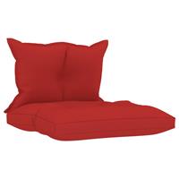 VIDAXL Palettensofa-auflagen 2 Stk. Rot Stoff