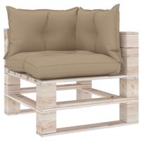 Vidaxl Bankkussens Pallet 3 St Stof Beige