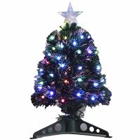 Fiber Optic Kerstboom/kunst Kerstboom Met Gekleurde Lampjes 45 Cm - Kunstbomen/kerstbomen Met Lampjes/lichtjes