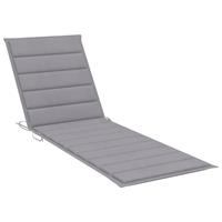 Ligbedkussen 200x60x4 cm stof grijs