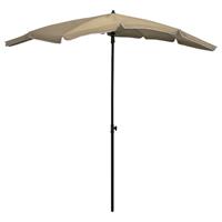 vidaxl Sonnenschirm mit Mast 200x130 cm Taupe