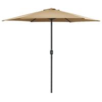 Vidaxl Tuinparasol Met Aluminium Paal 270x246 Cm Taupe