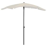 Vidaxl Parasol Met Paal 200x130 Cm Zandkleurig