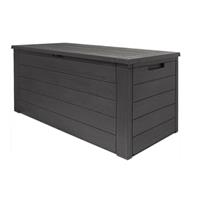 deuba Deubois Aufbewahrungsbox anthrazit 120 x 46 x 57cm - Outdoor - Geeignet für Terrasse, Balkon und Garten