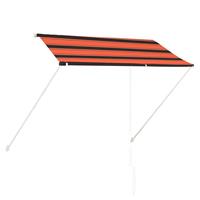 vidaxl Einziehbare Markise 250x150cm Orange Braun