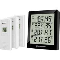 bresseroptik Bresser Optik Quadro Thermo- en hygrometer Zwart