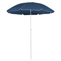 Parasol met stalen paal 180 cm blauw