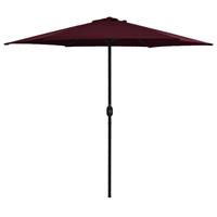 Vidaxl Tuinparasol Met Aluminium Paal 270x246 Cm Bordeauxrood