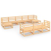 vidaXL 10-delige Loungeset massief grenenhout