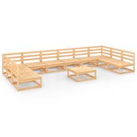 vidaXL 11-delige Loungeset massief grenenhout