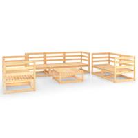 vidaXL 9-delige Loungeset massief grenenhout
