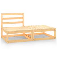 2-delige Loungeset Massief Grenenhout