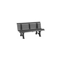 BLOME Sitzbank | Kunststoff | Breite 1500 mm | Graphitgrau Bank Bank aus - 