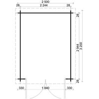 Alpholz Tuinhuis Bremen-28 B