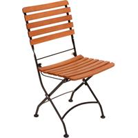 HARMS 2x Garten Stühle Klapp-Stuhl Veranda Hof Terrasse braun Höhe 89 cm Eukalyptus