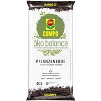 COMPO öko balance Pflanzenerde torffrei vegan + organ. Dünger, 40 Liter - 