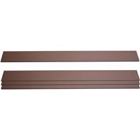 HHG 4er Set Latten für WPC-Sichtschutz Savoie, Bretter Windschutz, ca. 1qm ~ 180cm, braun