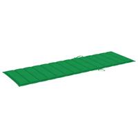 vidaXL Ligbedkussen 200x70x3 cm stof groen