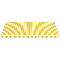 vidaXL Vervangingsdoek voor luifel 6x3,5 m geel en wit