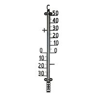 TFA , Thermometer für Innen und Aussen, Schwarz, 12.6004