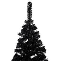 VIDAXL Künstlicher Weihnachtsbaum mit Ständer Schwarz 150 cm PVC