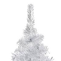 VIDAXL Künstlicher Weihnachtsbaum mit Ständer Silbern 180 cm PET