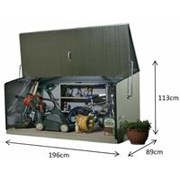 TRIMETALS Gerätebox 'Storeguard' inkl. Metallboden anthrazit 196 x 89 x 113 cm (L x B x H) - 
