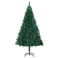 vidaXL Kunstkerstboom met dikke takken 240 cm PVC groen