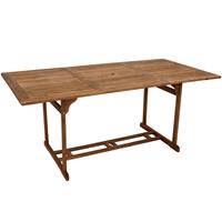 Degamo- Houten Tuintafel Korfu, 90 X 180 Cm, Acacia Hout, Geolied