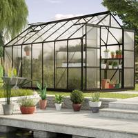 Vitavia Serre Uranus Maat 11500 Gepoedercoat Aluminium Zwart Hkp 4mm