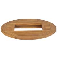 VIDAXL Bierkastentisch Teak 70 cm