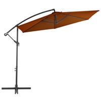 vidaXL Zweefparasol met aluminium paal 300 cm terracottakleurig