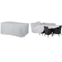Schutzhülle Abdeckung Sitzgruppe Abdeckplane 420D Oxford Gartenmöbel Sitzgruppe 8+1 - Kingsleeve