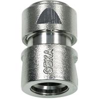 Geka plus Schlauchstück mit Spannmutter 3/4 Zoll Messing vernickelt - 