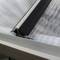 Vitavia Windsicherung für Gewächshausplatten schwarz 4 mm HKP (2500/3000/3800/4400) - 