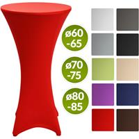 BEAUTISSU Stehtischhusse Stella Stretch Rot, 80cm ℃