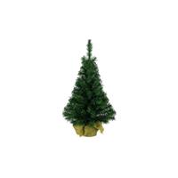 Kunst Kerstboom Groen In Jute Zak 45 Cm - Tafel Kerstbomen