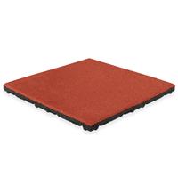 ivol EPDM-Fallschutzmatte - 45 mm - 50 x 50 cm - HIC 1,5m - Rot (RAL 3016) - Tüv, REACH & Brandschutzklasse CFL-S1