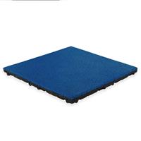 Ivol Rubber tegel met EPDM toplaag - 50 x 50 cm - 45 mm - Donker blauw (RAL 5002)