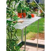 Vitavia Pflanztisch für Gewächshäuser, abklappbar aluminium eloxiert 120 x 52 x 77 cm - 