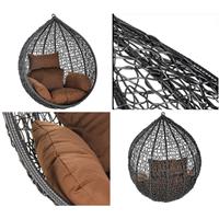 Home Deluxe Polyrattan Hängesessel CIELO - Nur Korb I Hängestuhl, Hängekorb, Gartenliege - 