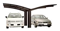 Ximax Aluminium Design-Carport Portoforte Typ 80 Y-Ausführung 4954x5430 mm Mattbraun - 