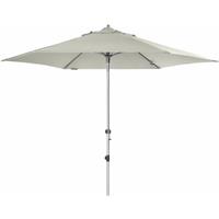 Doppler Sonnenschirm/ Kurbelschirm Expert 320 Auto Tilt 320 cm, hellgrau, Bezug aus 100% Polyester, Gestell aus Aluminium, 7,2 kg