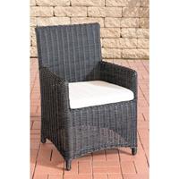 CLP Gartenstuhl Fontana 5mm-schwarz-Cremeweiß