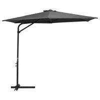 vidaXL Tuinparasol met stalen paal 300x250 cm antraciet - vidaXL