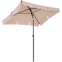 SONGMICS Opvouwbare parasol voor balkon, Taupe / 200 X 125 cm