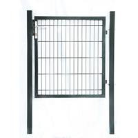 Home Deluxe Doppelstabmatten Gartentor - anthrazit I Gartenzaun, Zaun I Gartentor - Höhe: 2000 mm - 