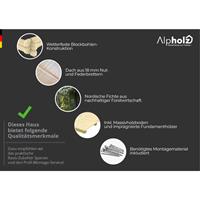 Alpholz Tuinhuis Sunshine ISO met grote vouwdeur