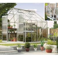 Vitavia Gewächshaus 'Jupiter 6700' aluminium eloxiert 6,7 m² 3 mm ESG - 